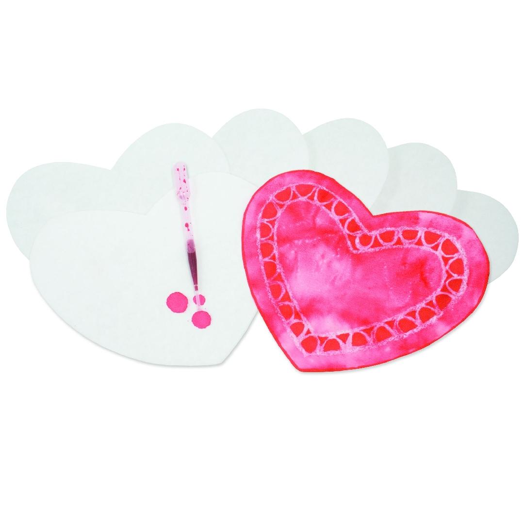 Colour Diffusing Hearts (50pcs)