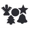 Scratch Christmas Shapes (30pcs)