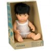 Asian Boy Doll with Hair 38cm