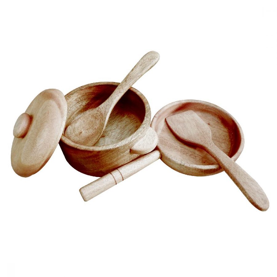 Mahogany Pot & Pan Set (5pcs)