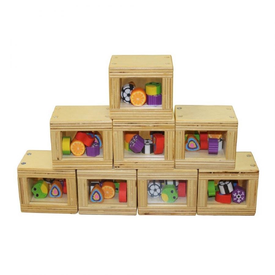 Birchwood Blocks with Colour Shapes