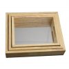 Wooden Rectangle Mirror Trays (3pcs)