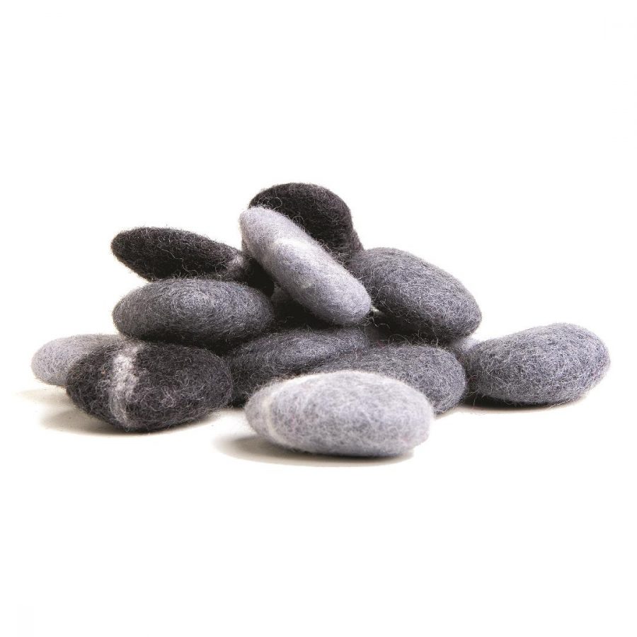 Felt River Stones (15pcs)