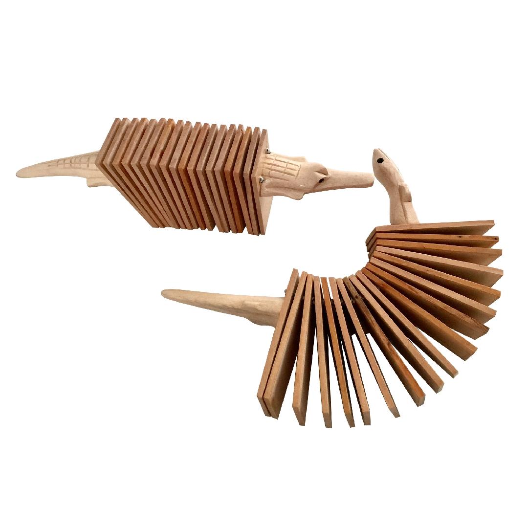Natural Animal Rattles (Set of 2)
