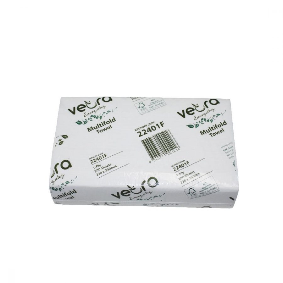 Eco Multifold Hand Towel 23cmx23cm