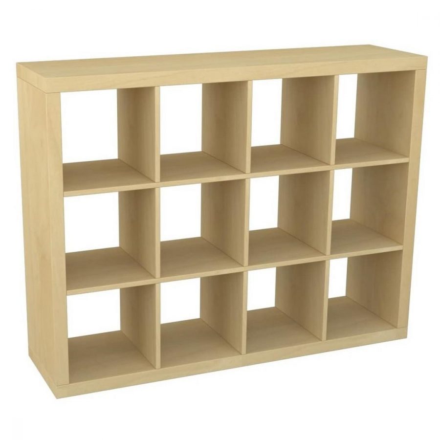 Cubic - 4x3 Open Cubby Unit Natural Birch