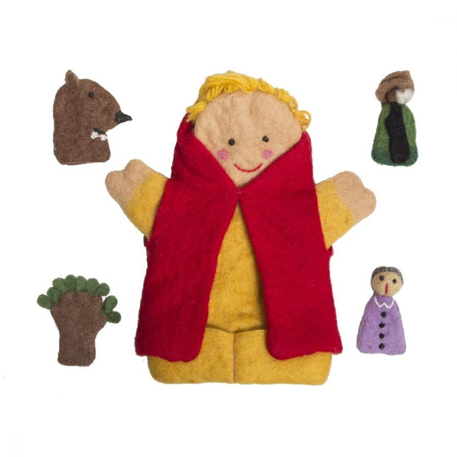 Little Red Riding Hood Felt Puppet Set (5pcs)