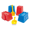 Dantoy Sand Castle Moulds & Shovel(6pcs)