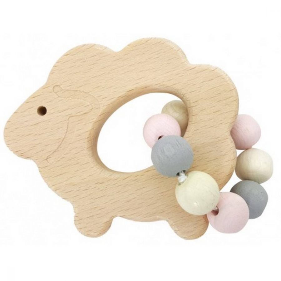 Natural Pastels Sheep Rattle