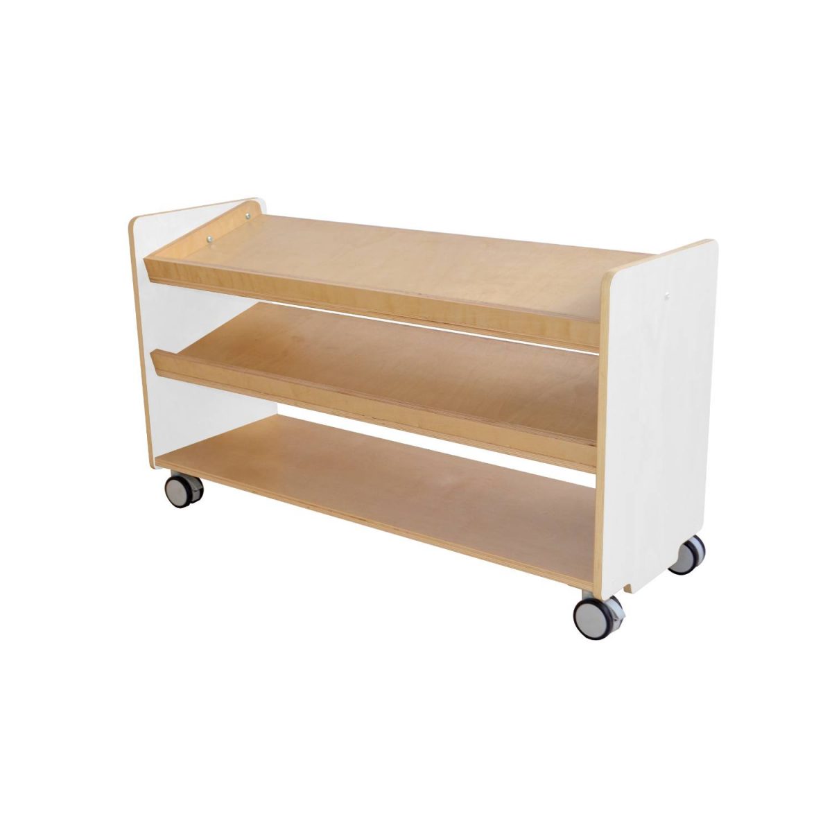Birchwood Low Puzzle/Book Shelf Unit Contemporary