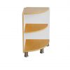 Birchwood Low Corner Shelf Unit Contemporary - Image 2