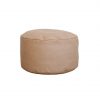 Luxe Floor Ottoman - Tan