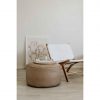 Luxe Floor Ottoman - Tan - Image 2