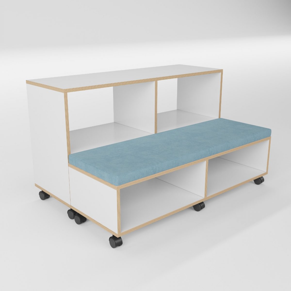 FlexaDesign Straight Storage and Ottoman Bench - Image 3