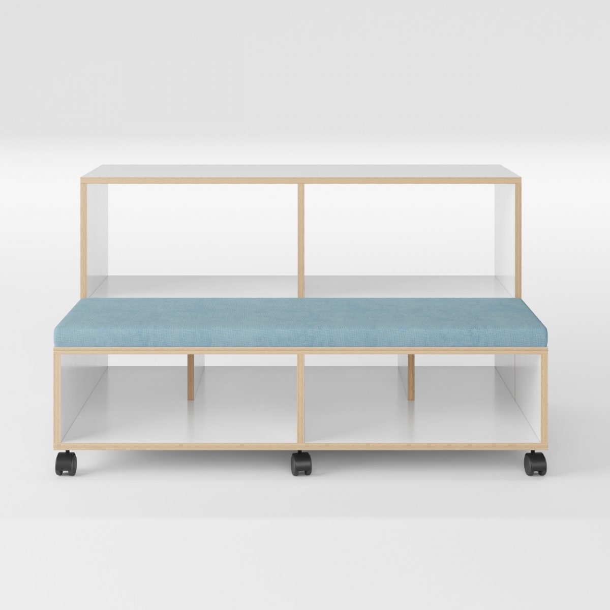 FlexaDesign Straight Storage and Ottoman Bench