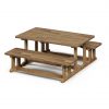 Treewood Table & Bench Set 120x60 50H