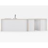 Modula Breakfast Bar with Curve - Image 2