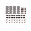 Dantoy Tiny Biobased Dining Set - Mocca (96pcs)