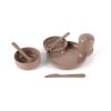 Dantoy Tiny Biobased Dinner Gift Set - Mocca