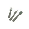 Dantoy Tiny Biobased Cutlery Set - Dark Olive (16 Sets)