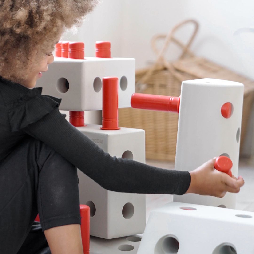 MODU Foam Block STEM Dreamer Kit - Red (34pcs)