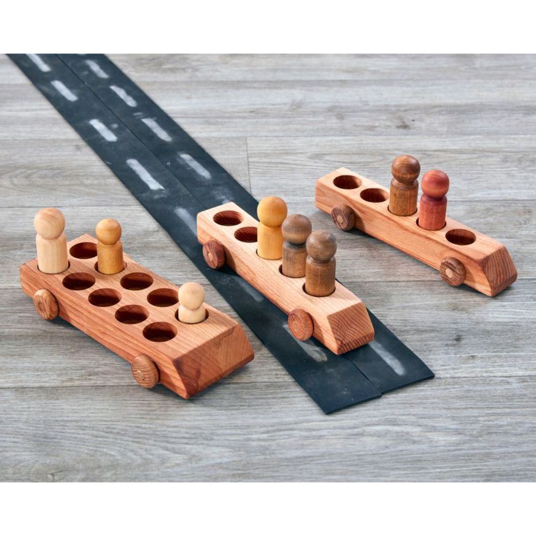 Natureplay Ten Frame & Five Frame People Vehicles (3pcs)