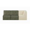 Florence Sectional Sofa Setting (3pcs) - Olive Green with Oatmeal