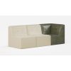 Florence Sectional Sofa Setting (3pcs) - Oatmeal with Olive Green - Image 2