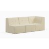 Florence Sectional Sofa Setting (3pcs) - Oatmeal - Image 2