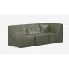 Florence Sectional Sofa Setting (3pcs) - Olive Green - Image 2