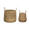 Large Round Natural Baskets (Set of 2)
