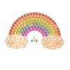 Natural Rainbow Wooden Peg Board