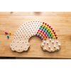 Natural Rainbow Wooden Peg Board - Image 2