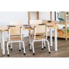 Classic Natural Chair White Frame - Image 2
