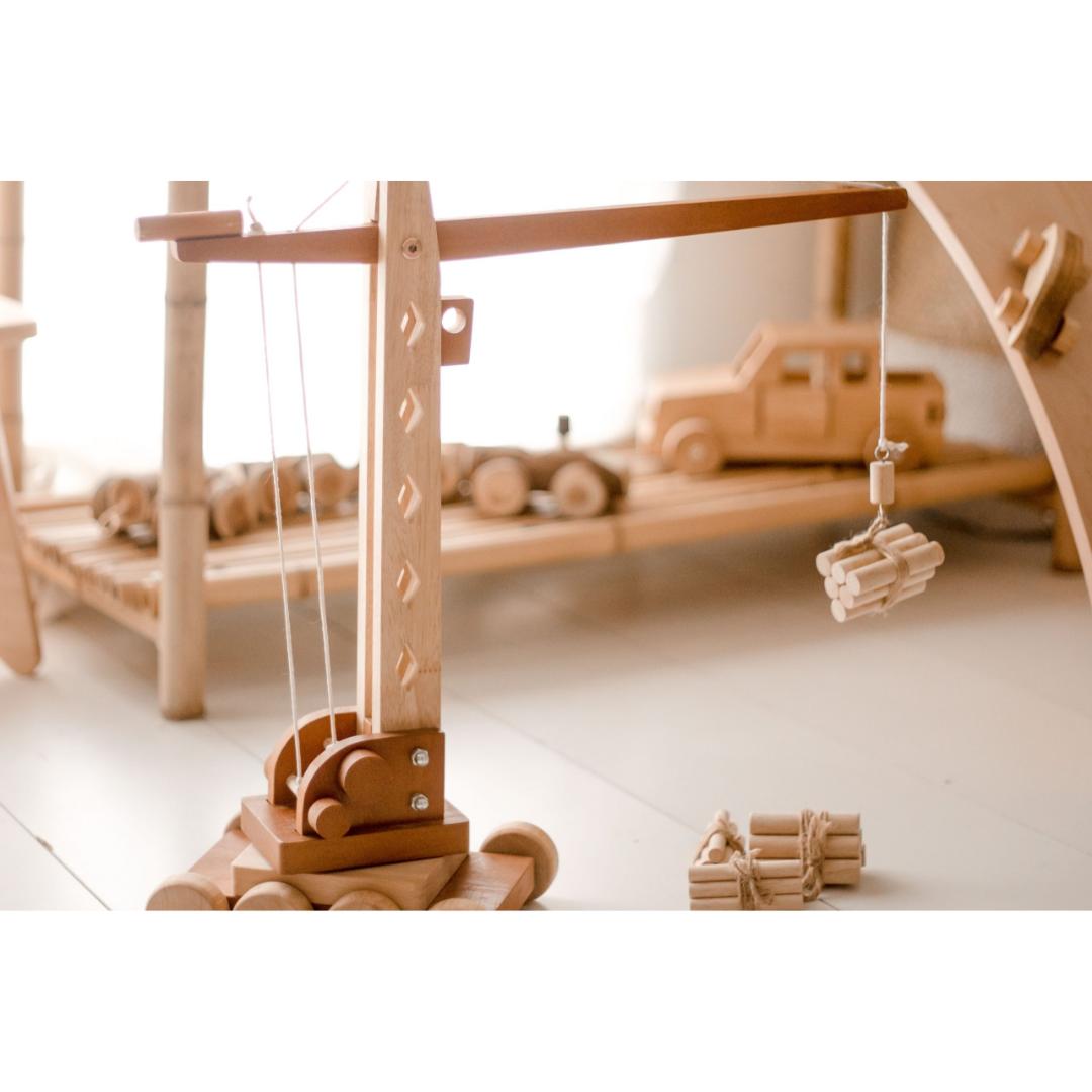 Wooden Tower Crane