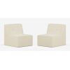 Florence Single Sofa Set - Oatmeal (2pcs)