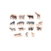 Wooden Wild Animal Blocks (15pcs)