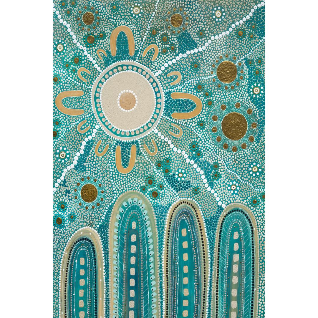 Indigenous 'Meaningful Connection' Rug - 2x3m