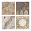 Collective of Aboriginal Art Canvas Prints - Set of 4