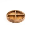 Wooden Circular Sorting Tray - 4 Way