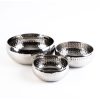 Hammered Silver Bowls - Set of 3