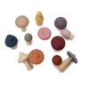 Silicone and Wooden Mushrooms - Set of 12 - Image 2