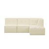 Florence Sectional Sofa Setting (4pcs) - Oatmeal with Collective Art