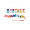 Rainbow Wooden Lacing Shapes