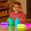 Sensory Light Up Glow Stacking Discs Set - Image 3