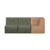 Florence Sectional Sofa Setting (3pcs) – Olive Green with Tuscan Tan