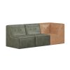 Florence Sectional Sofa Setting (3pcs) – Olive Green with Tuscan Tan - Image 2