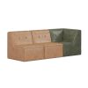 Florence Sectional Sofa Setting (3pcs) – Tuscan Tan with Olive Green - Image 2